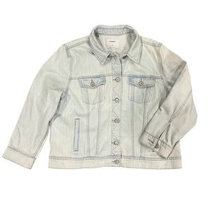 Old Navy Light Wash Blue Denim Jacket, XL petite